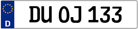 Truck License Plate